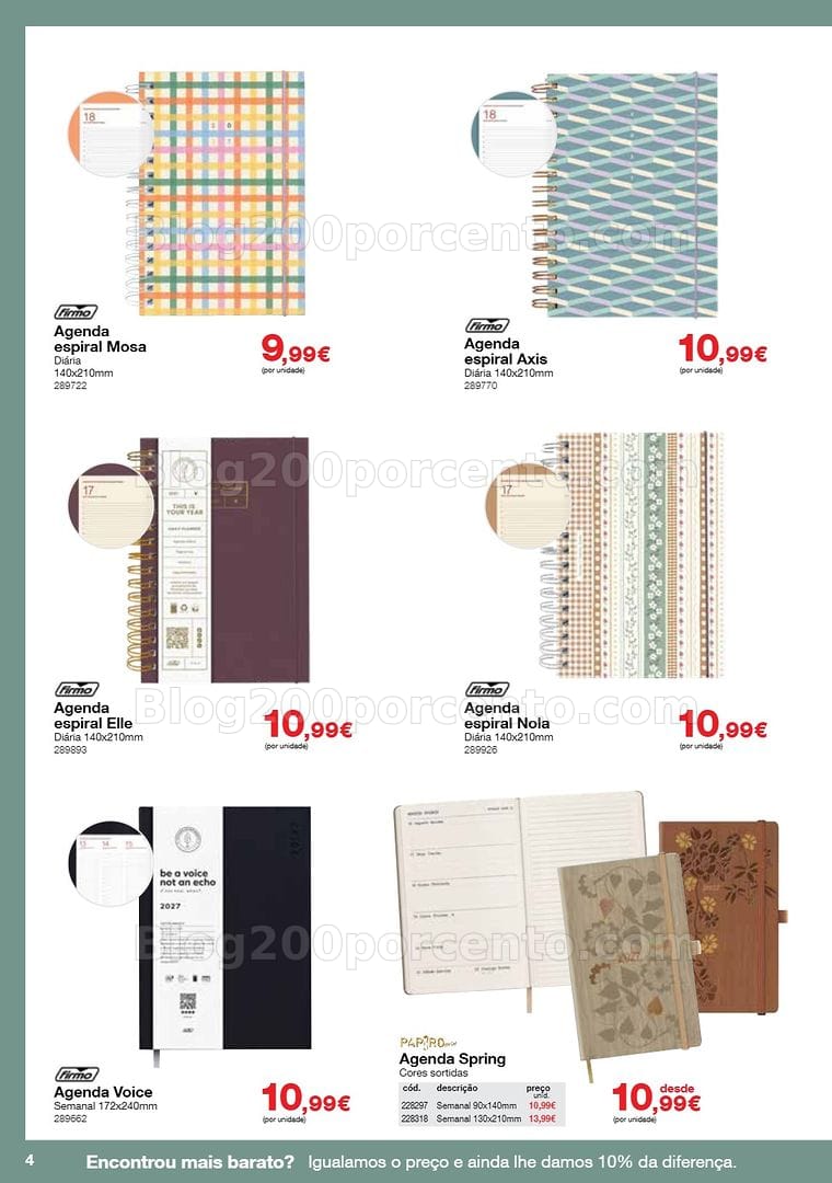 Antevisão Folheto STAPLES Agendas Promoções de 19 outubro a 29 janeiro